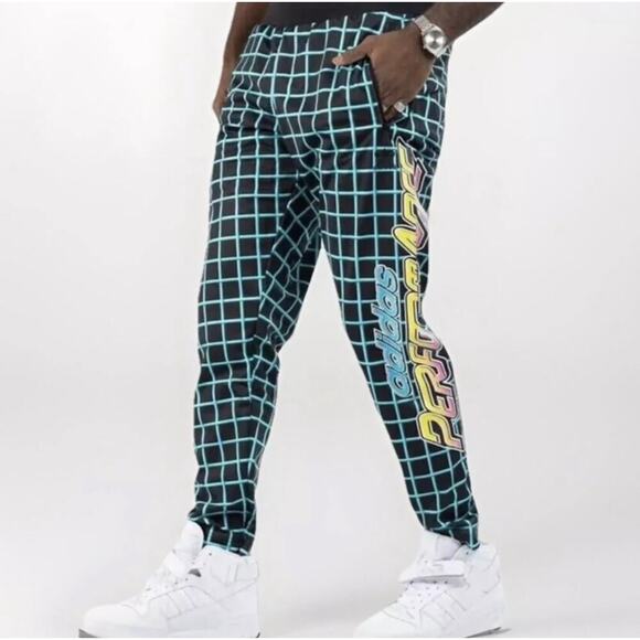 NWT Adidas Originals x Jeremy Scott Rally Racing Track Pants Mens Sz L (HG6510) - Picture 1 of 10